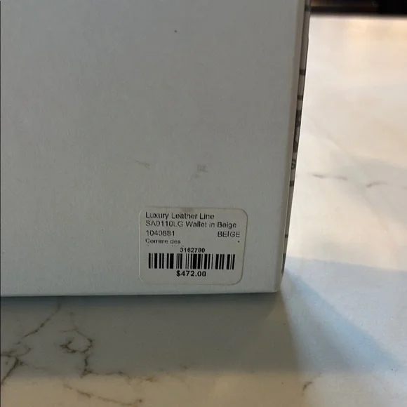 Comme des Garçons Textured Tan Wallet
